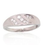 Hõbesõrmus tsirkoonkividega