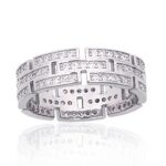 Hõbesõrmus tsirkoonkividega