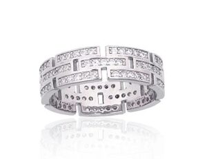 Hõbesõrmus tsirkoonkividega