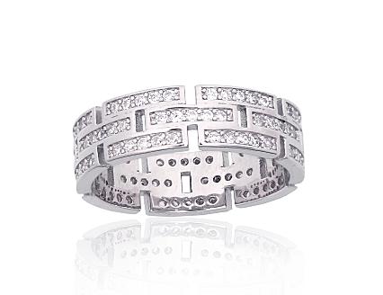 Hõbesõrmus tsirkoonkividega