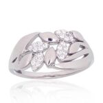 Hõbesõrmus tsirkoonkividega